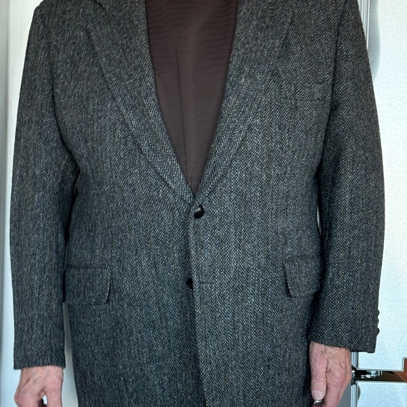 Mens Harris Tweed Sport Coat - Picture 2 of 12